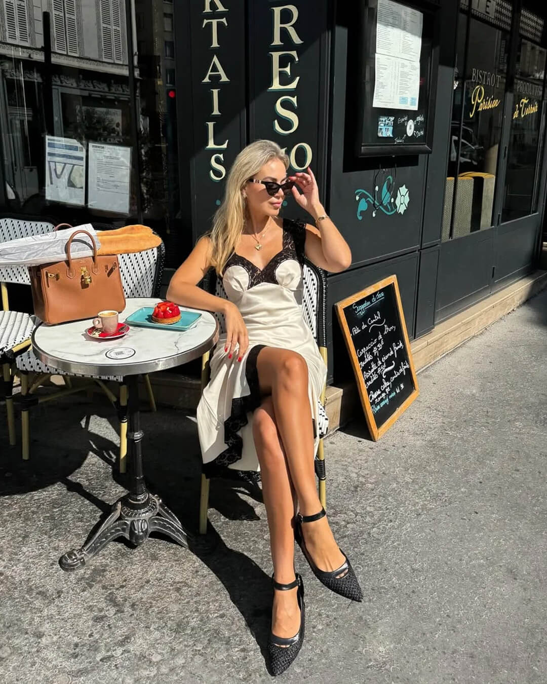 SOERA Joanna Satin Lace Long Dress - Dresses - 1005009954790316-;vT1775118759074241593 Black White S