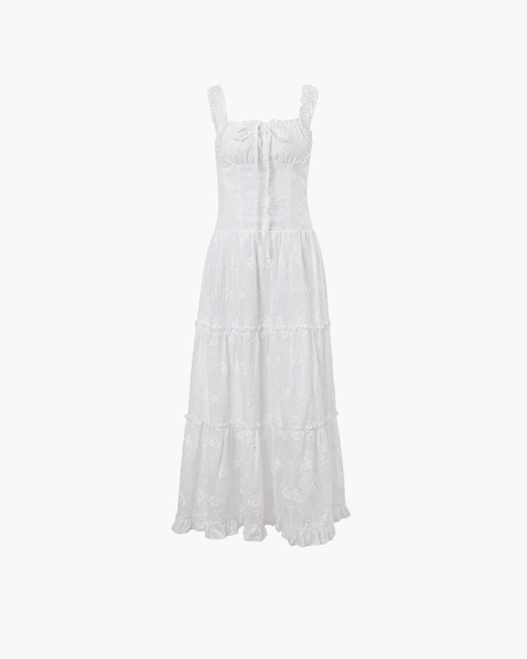 SOERA Karla Ruffle Trim Tiered Maxi Dress - Dresses - 1005007000872674-;fB1771494649314029980 S