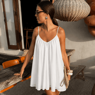 Lavinia Spaghettibandjes Flowy Mini Jurk