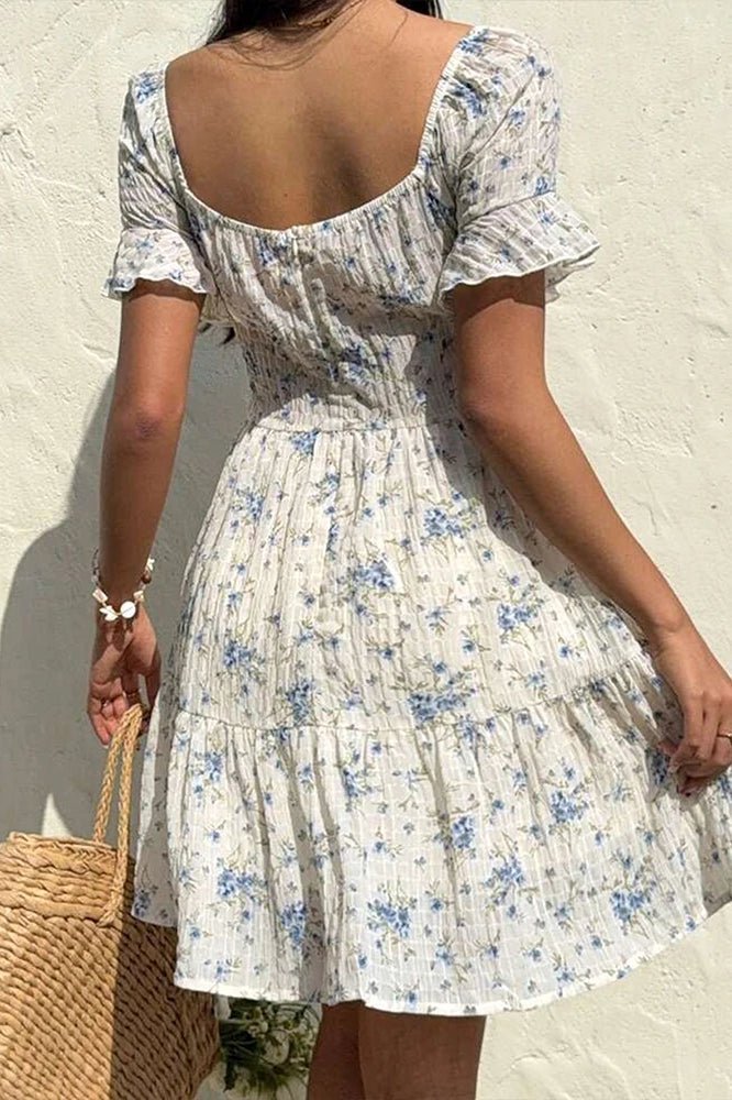 SOERA Liliana Floral Lace - Up Mini Dress - Dresses - yr1774532669752281284 M