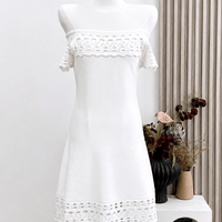 Robe courte au crochet Morgan bardot