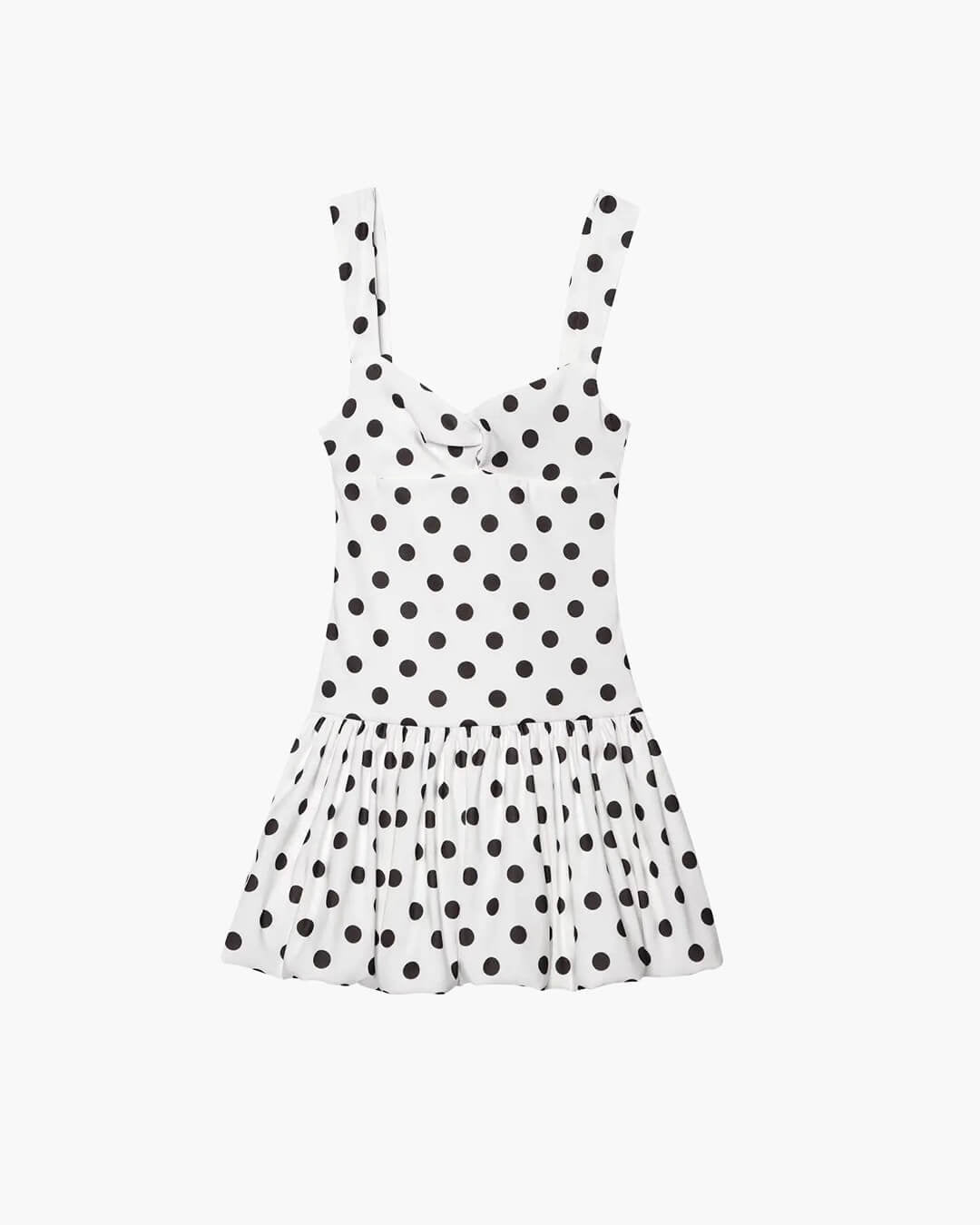SOERA Sandy Polka Dot Balloon Mini Dress - Dresses - AP1774532669741972452 White S