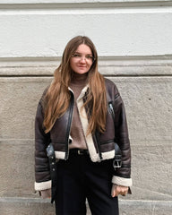Veste en similicuir Elora