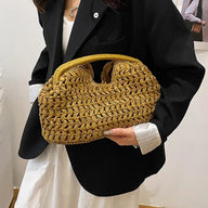 Bianca geweven rotan shopper