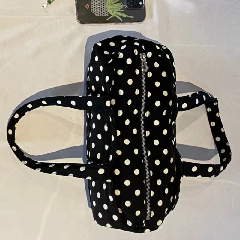 SOERA Kate Polka Dot Mini Duffle Bag - Handbags - 1005009570874235-;Ht1771494649181137977 Default