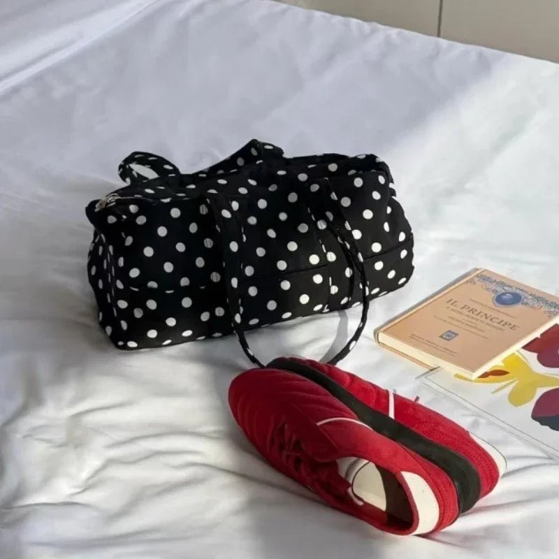 SOERA Kate Polka Dot Mini Duffle Bag - Handbags - 1005009570874235-;Ht1771494649181137977 Default