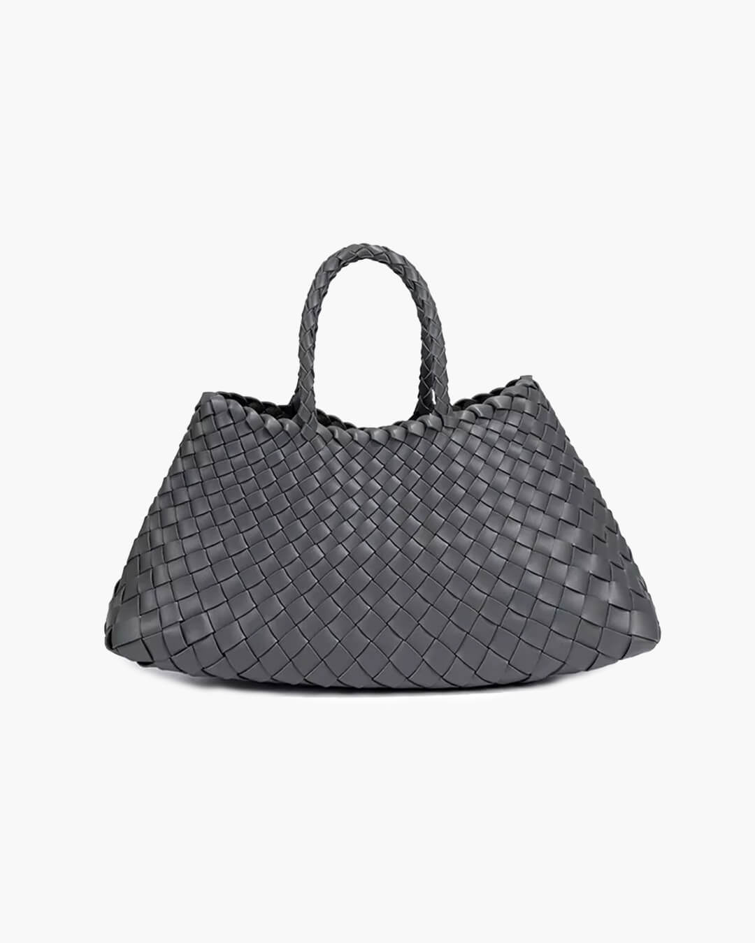 SOERA Marissa Vegan Leather Woven Bag Medium - Handbags - Soera-Marissa-Vegan-Leather-Woven-Bag-Medium-Handbag/DarkGray Dark Gray Regular