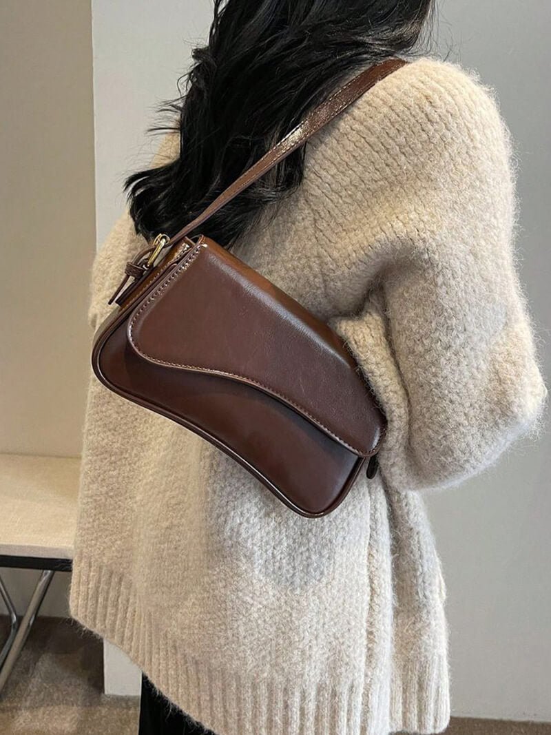SOERA Mila Shoulder Saddle Bag - Handbags - Soera-Mila-Shoulder-Bag-Silver Silver Regular