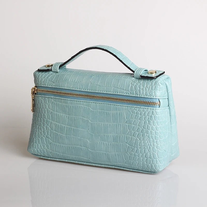 SOERA Minerva Crocodile Pattern Clutch Bag - Handbags -  Pink