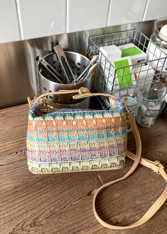 SOERA Raphaela Woven Raffia Sling Bag - Handbags - 1005009607229453-;Gh1774869390937497644 Khaki