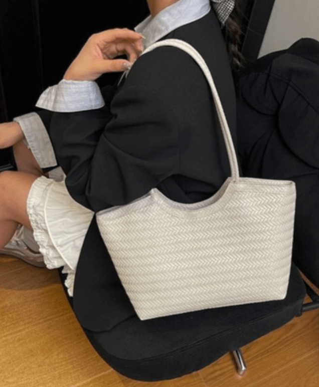SOERA Rica Woven Faux Leather Bag - Handbags - DBAD2-HD313002 White Regular