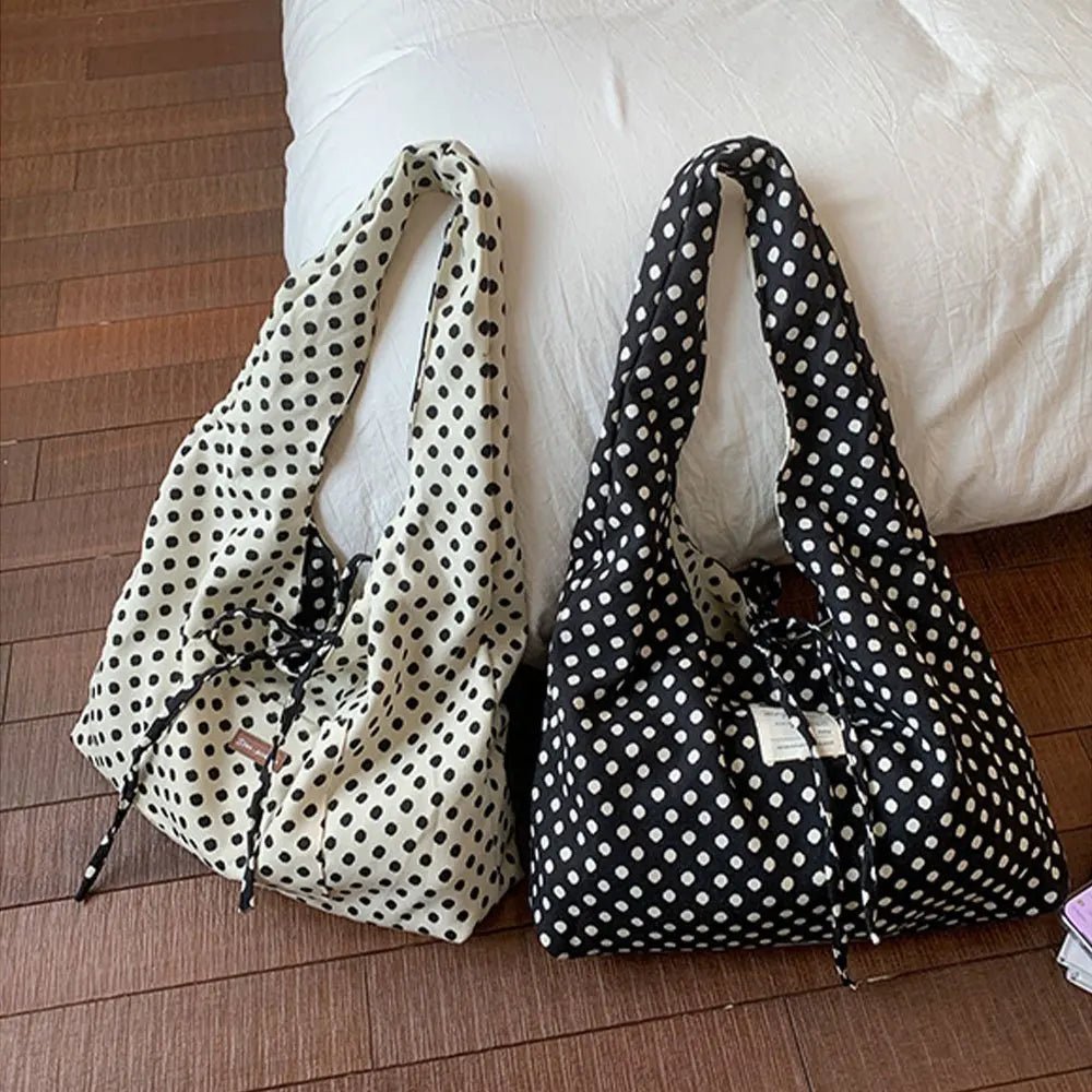 SOERA Sheila Reversible Polka Dot Hobo Bag - Handbags - 1005010659688158-;tv1775118759279870508 Default