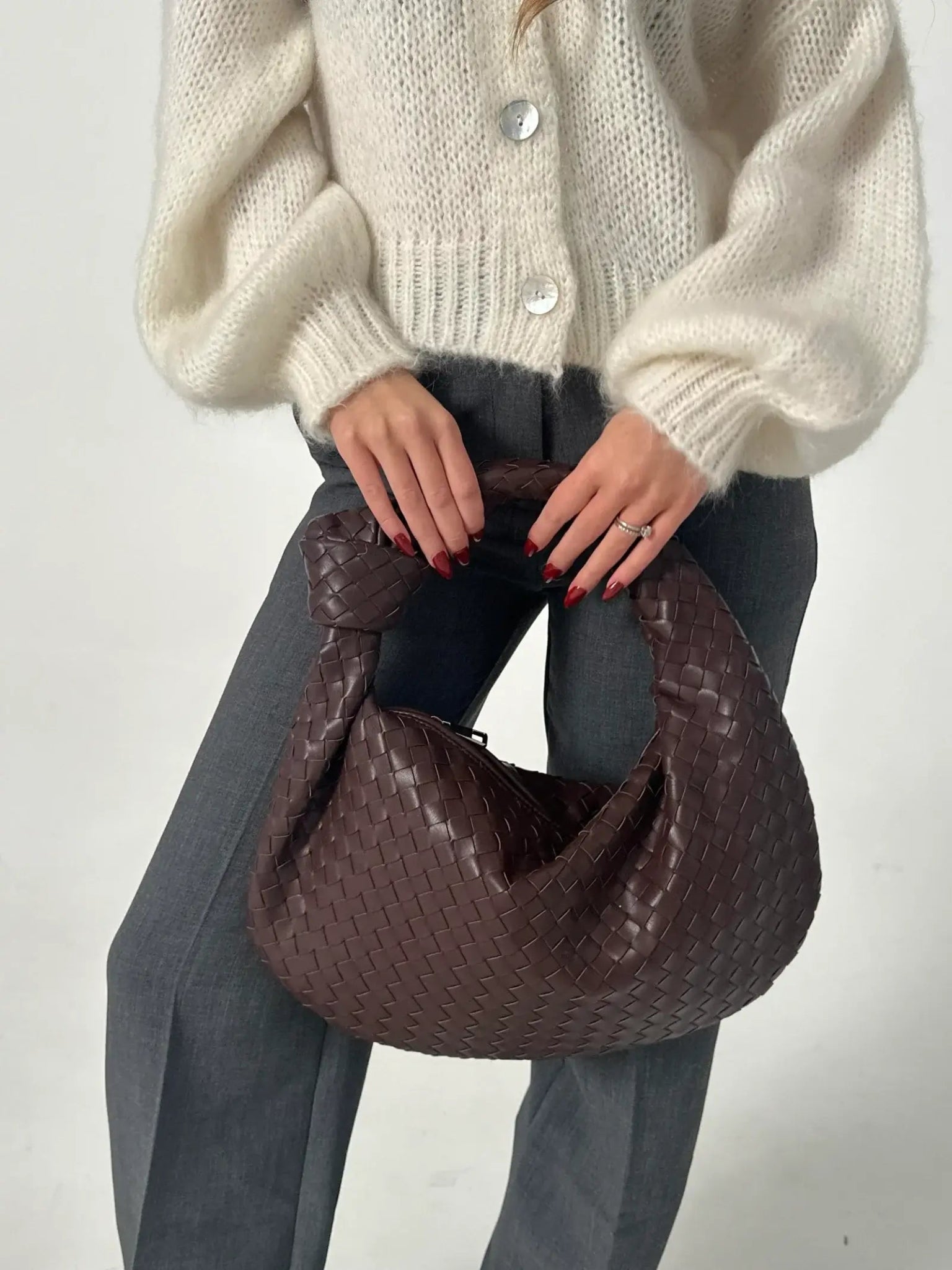 SOERA Woven bag Medium - Handbags - DBAD2-QK170008 Red