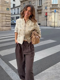 Layla bloemenprint cropped jack