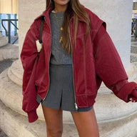 Sophia jas met revers en rits