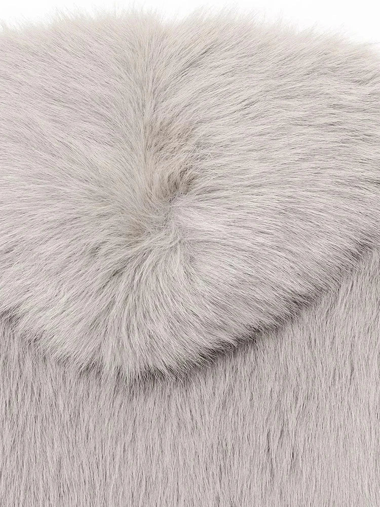 SOERA Dana Faux Fur Hooded Jacket - Jackets - 3256810231099988-;Gb1766554850638474644 M Light Gray