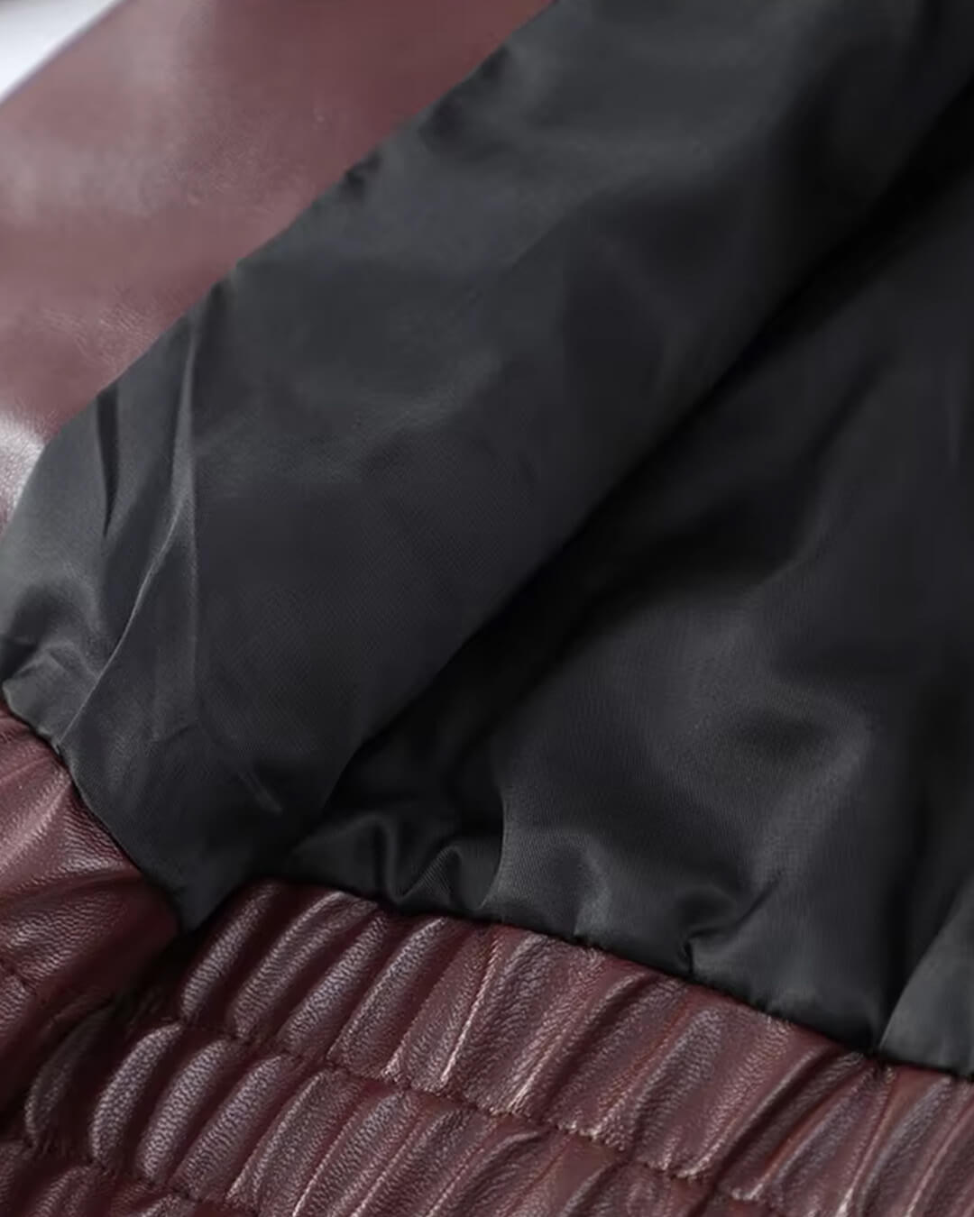 SOERA Fiona Faux Leather Lapel Jacket - Jackets - SOERA-887299-WIN-S-53667 Wine Red S