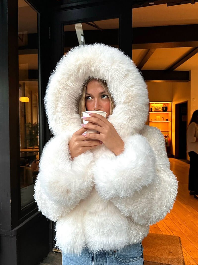 SOERA Henna Faux Fur Jacket - jackets -  White S