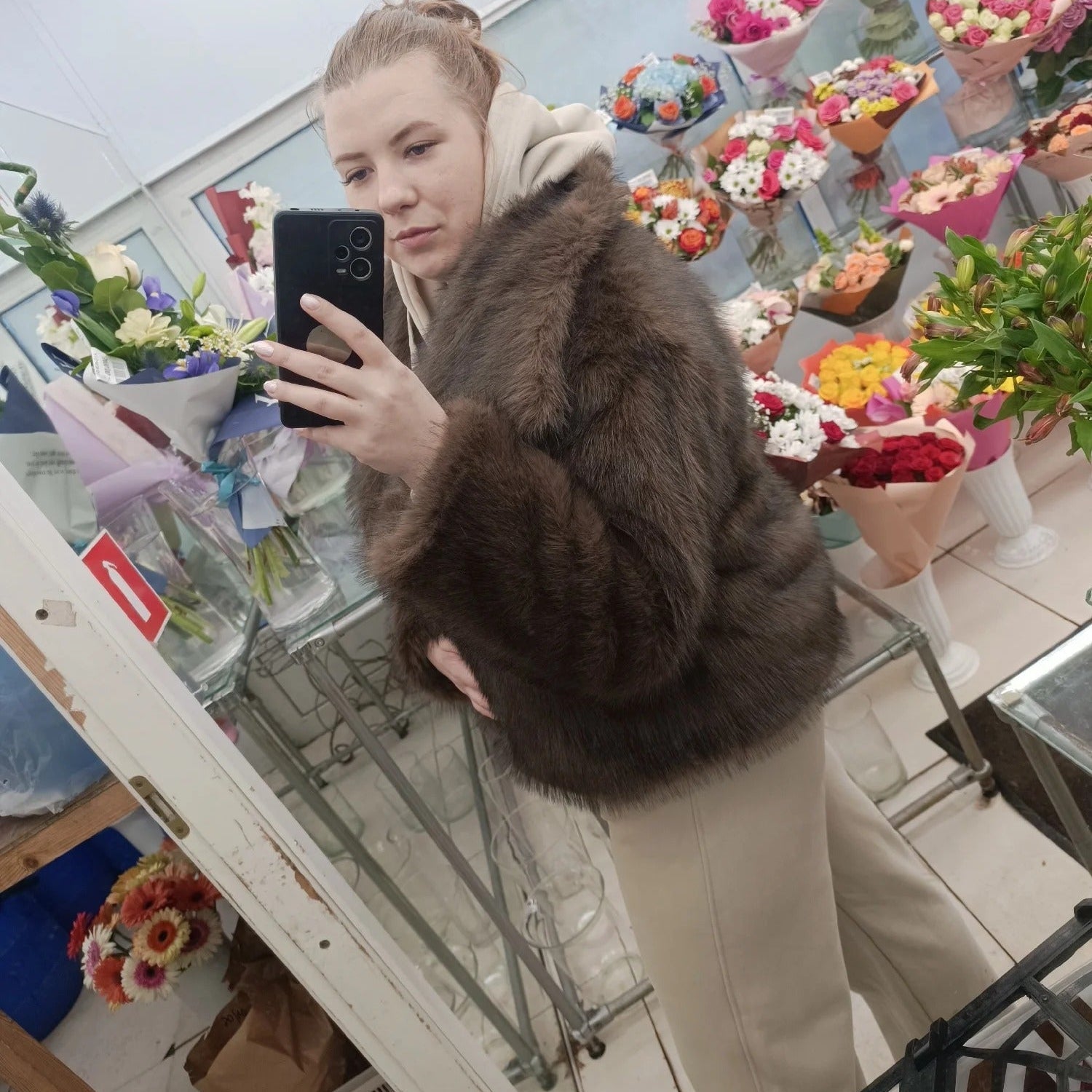 SOERA Mandy Faux Fur Jacket - Jackets - hT1761641699275273792 Brown M