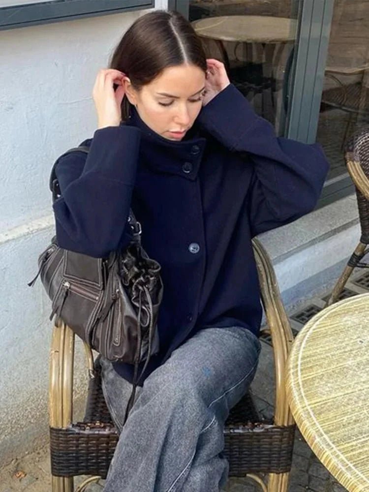 SOERA Rosalia elegant Jacket with Stand Collar - jackets - SOERA-Rosalia-Elegant-Lady-Womens-Jacket-with-Stand-Collar-for-Autumn-Style-Jacket-Grey/L Grey L