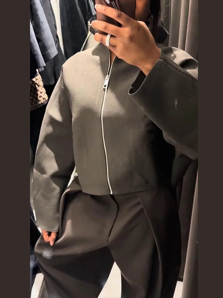 SOERA Zarina Zip Up Cropped Jacket - Jackets - 1005010572877146-;nc1773374039276238876 M