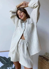 Aelita Relaxed Linnen Co-Ord Set