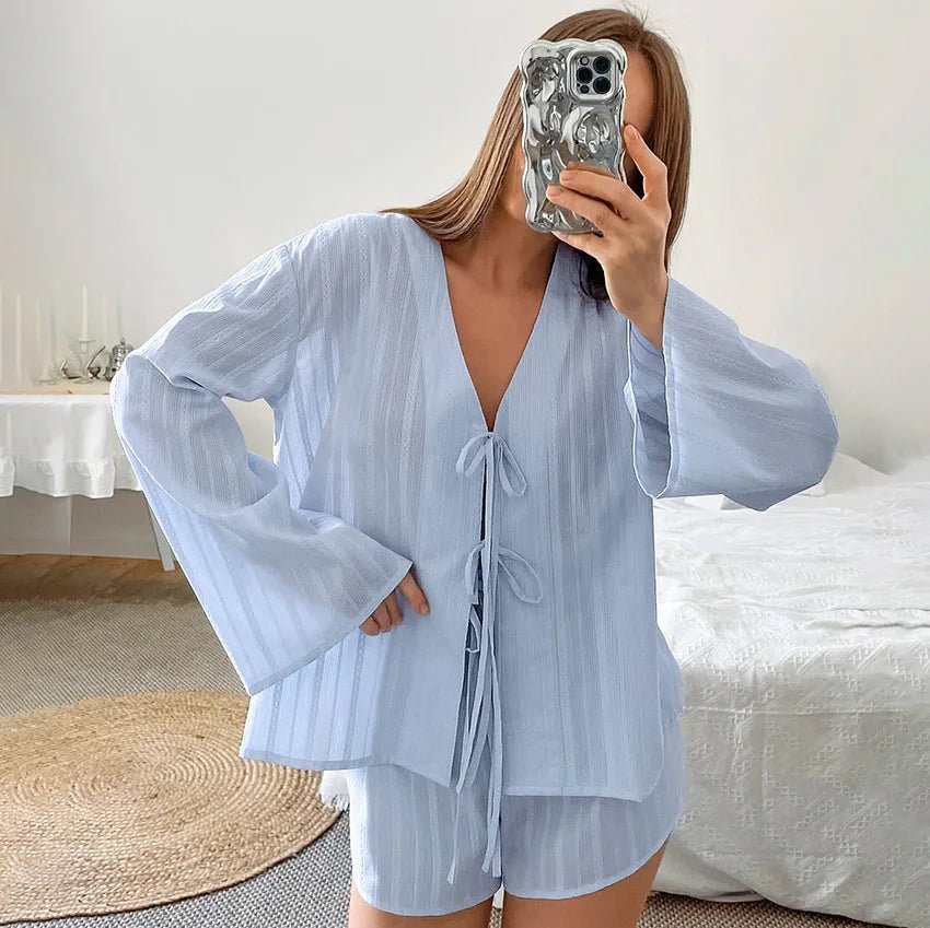 SOERA Julienne Cardigan Shorts Set - Matching Sets - 1005008557919058-;sx1769140529578072998 S