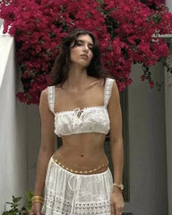 Margot Bohemian Crop Top Maxi Skirt Set