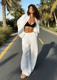 Ensemble chemise Sophia en coton et pantalon détente