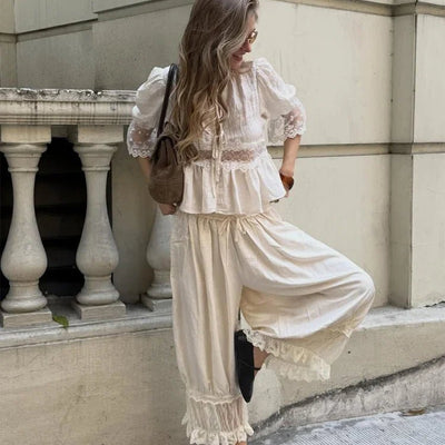 Sophia Lace Lantern Suit