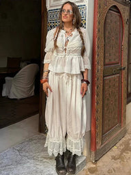 Combinaison lanterne en dentelle Sophia