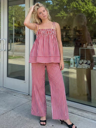 Jasmin Striped Pajama Set