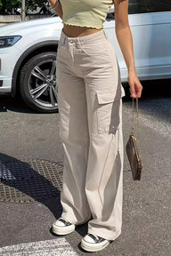 Bianca pocket cargo straight pants