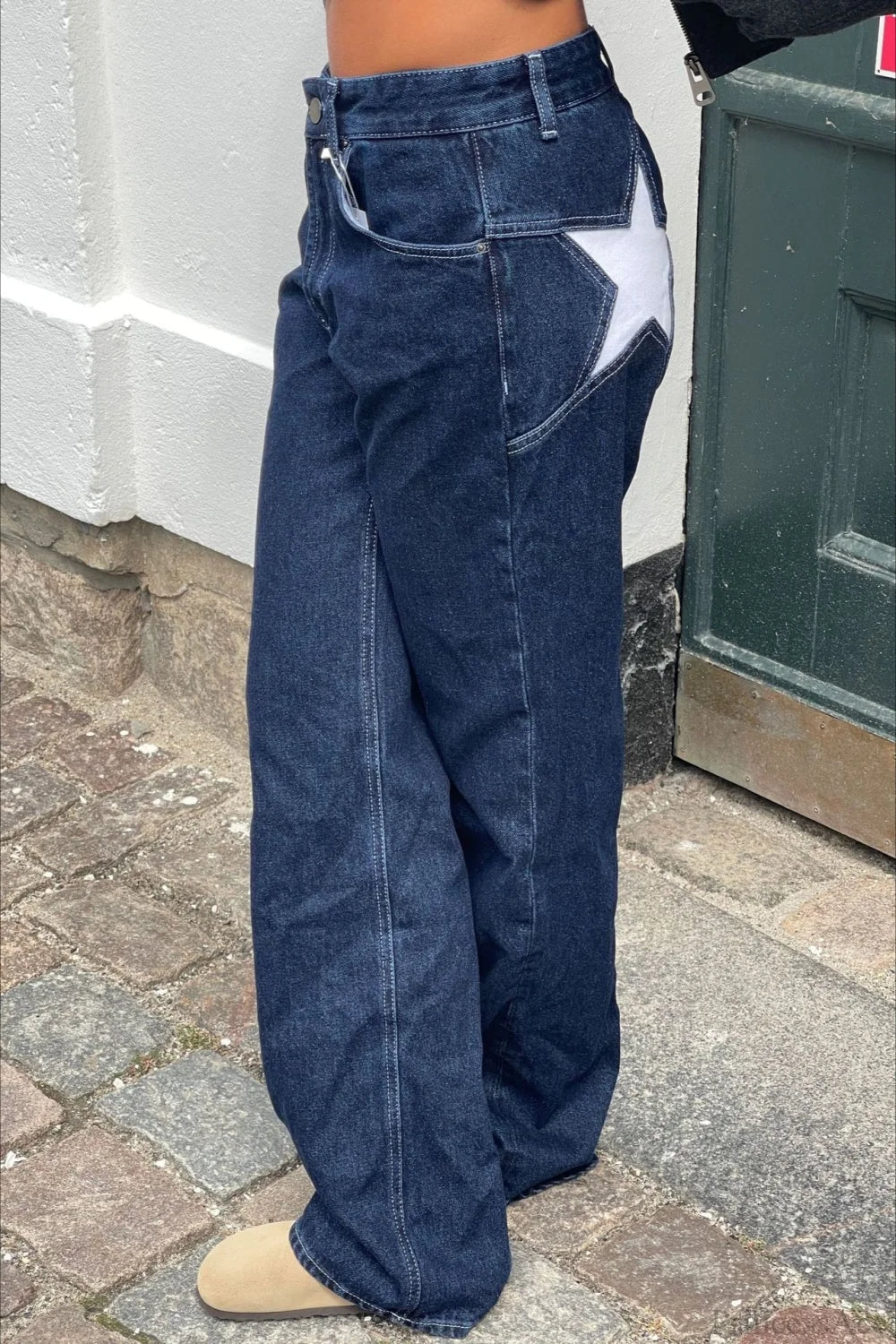 SOERA Charlize Star Patchwork Color - Block Jeans - Pants -  Dark Blue S