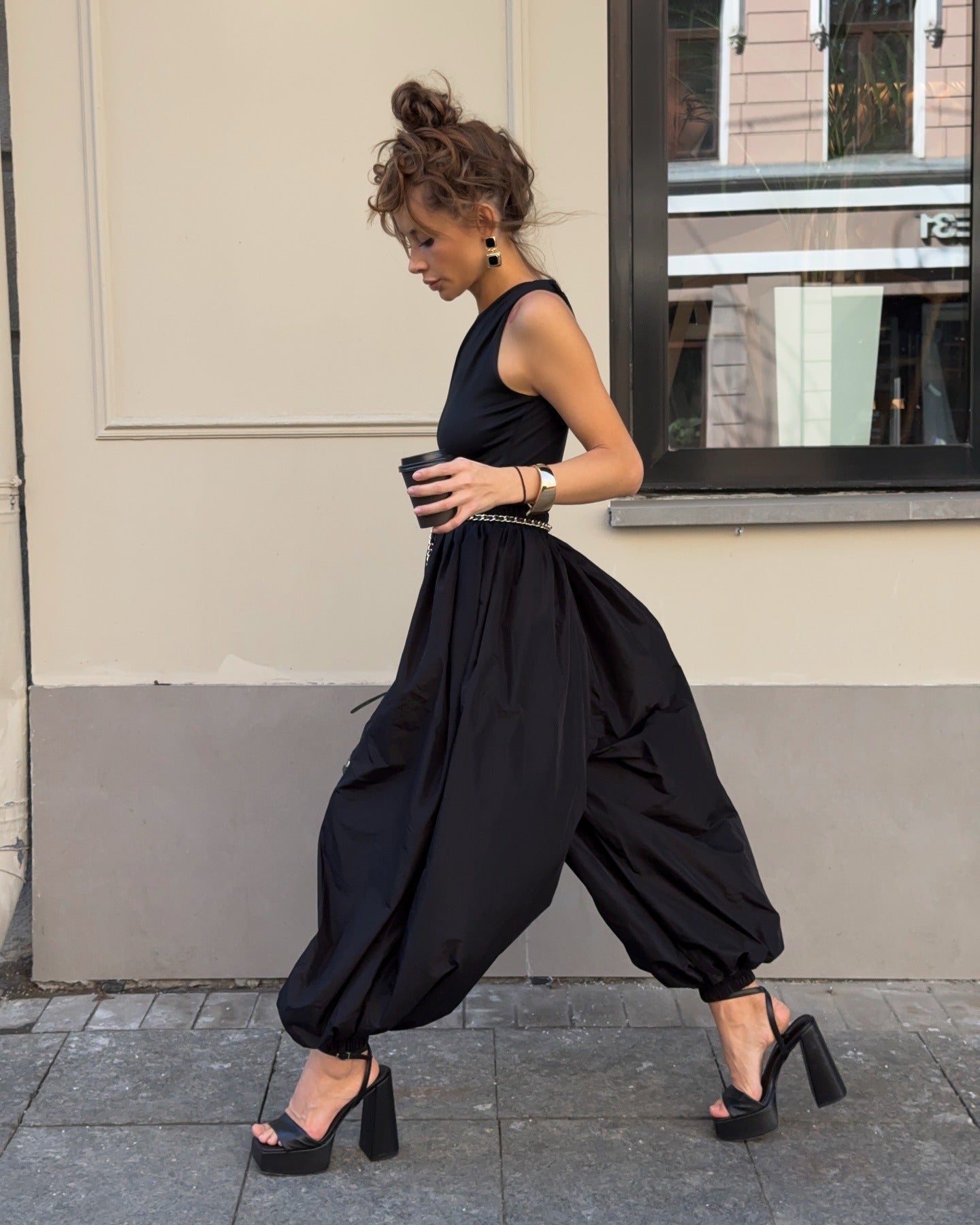SOERA Kerry High-Waisted Balloon Pants - Pants - SOERA-730307-BLA-S-22947 Black S