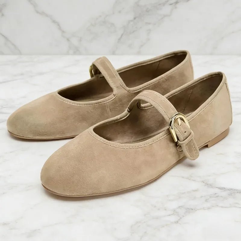 SOERA Morgana Suede Ballet Flats - Shoes - 1005009818581783-;nd1774012031157909745 38