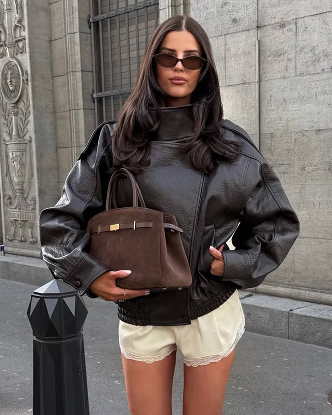 SOERA Davina High Waisted Satin Mini Shorts - Shorts - 1005011766982971-;vt1774869390682388002 S