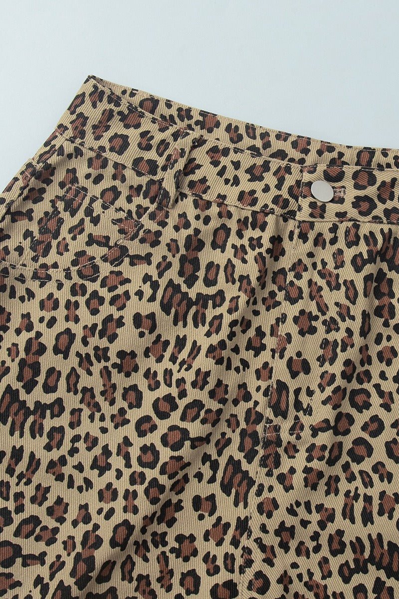 SOERA Margot Leopard Print Shorts - Shorts - SOERA-010243-LEO-L-16515 L