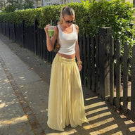 Iris A-lijn veterskirt met kant