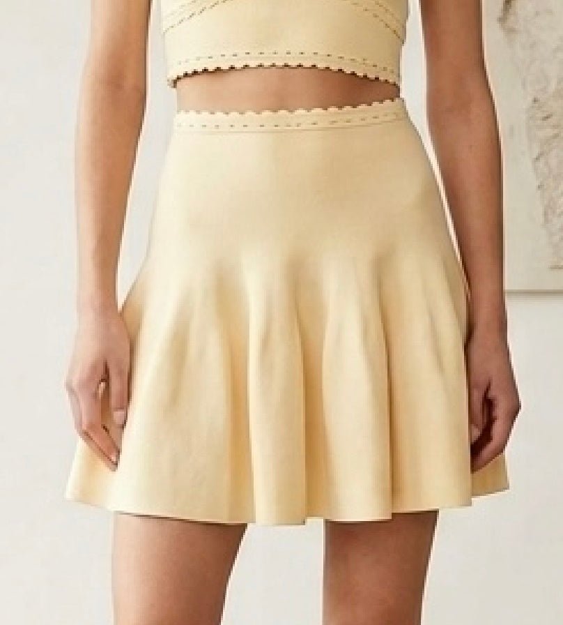 SOERA Aishandy Ribbed Knit Skirt Set - Skirt Set -  Skirt S