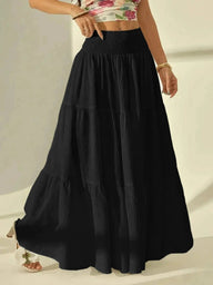 Celeste gelaagde maxi-rok