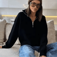 Teresa Half-Zip Knit Sweater