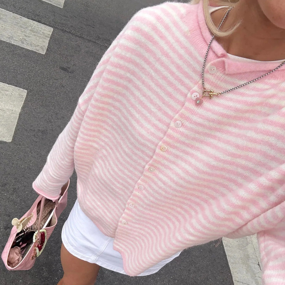 Sofia gestreepte cardigan