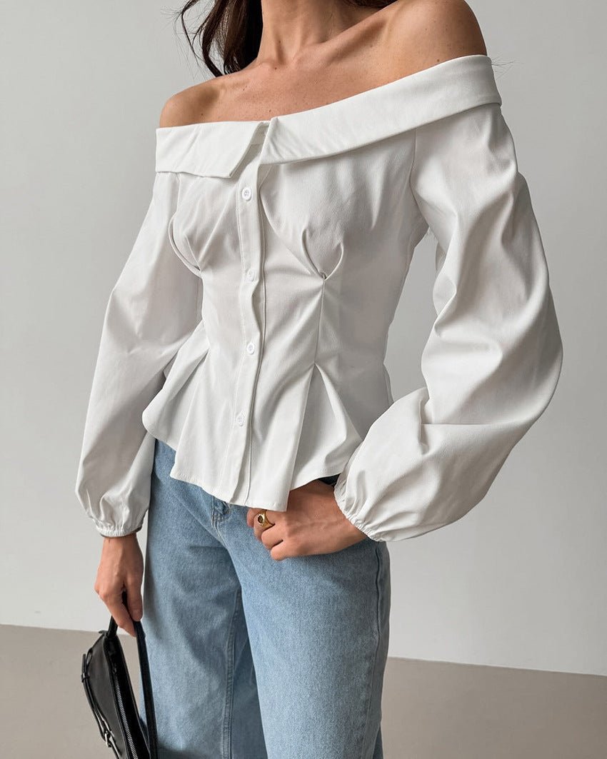 SOERA Catherine Off Shoulder Top - Tops - kJ1770344797580547567 M