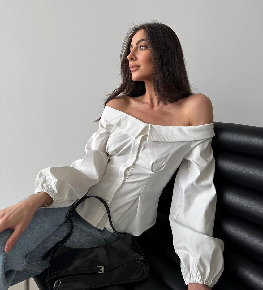 SOERA Catherine Off Shoulder Top - Tops - Rp1770344797580628931 L