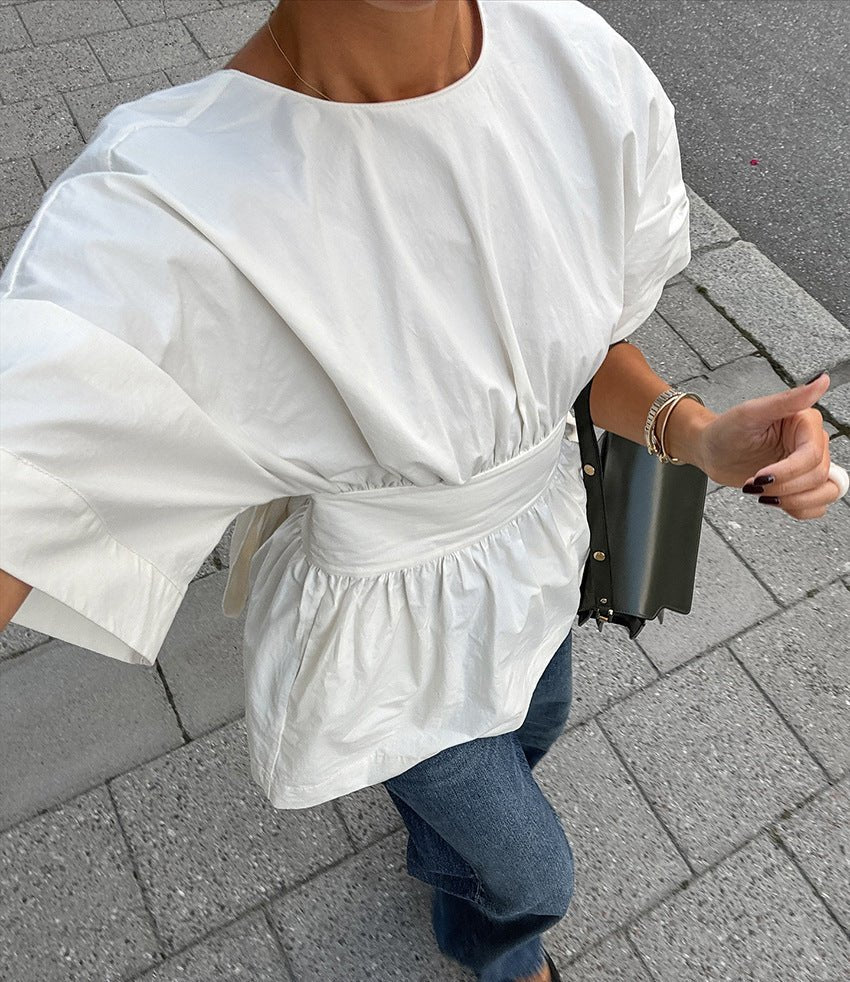 SOERA Clarisse White Tuco Top - Tops - za1770344797578343749 S