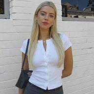 T-shirt Linnea coupe slim col rond