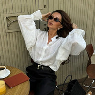 Marielle ruimvallende blouse