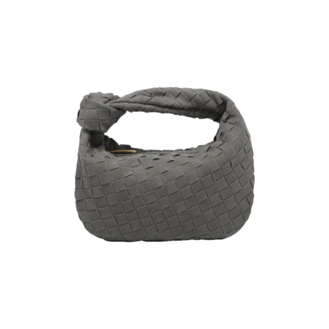 Mini-sac tressé en suédine